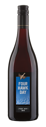 Four Hawk Day wine bottle