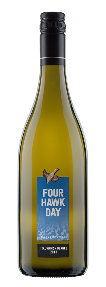 Four Hawk Day wine bottle